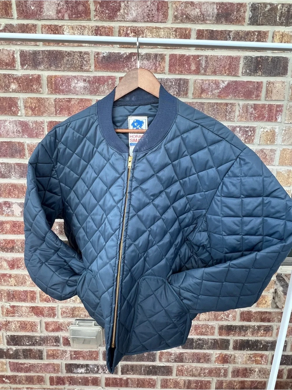 Vintage Horace Small Quilted Bomber Jacket Liner Made in USA